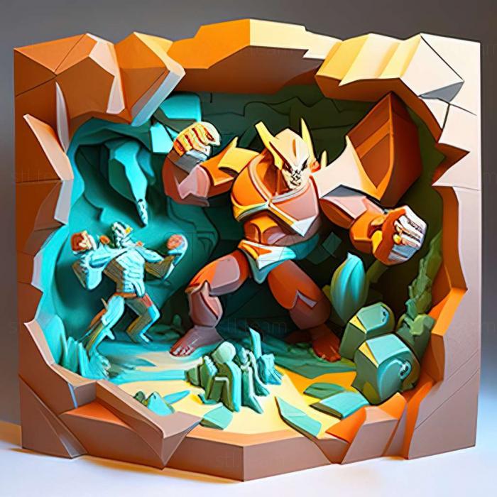 3D модель Battling the King of the Mines Underground Gym Battle V (STL)